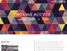 Tablet Screenshot of normaaceves.com